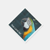 コンゴウインコと水泡 スタンダードカクテルナプキン (角)