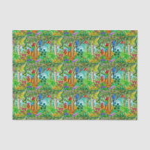 コンゴウインコのオウムのジャングルの芸術のティッシュペーパー