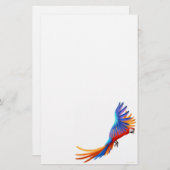 コンゴウインコのオウムの文房具 便箋 (正面/裏面)