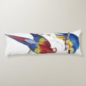 コンゴウインコのオウムの鳥の野性生物動物の抱き枕 ボディピロー (裏面)