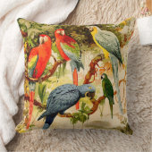 コンゴウインコのオウムの鳥の野性生物動物の装飾用クッション クッション (ブランケット)