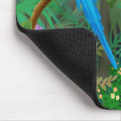 コンゴウインコのジャングルのマウスパッド マウスパッド (コーナー)