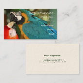 コンゴウインコの名刺 名刺 (正面/裏面)