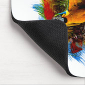 コンゴウインコの鳥のmousepad マウスパッド (コーナー)