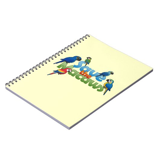 コンゴウインコを救って下さい ノートブック (左側)