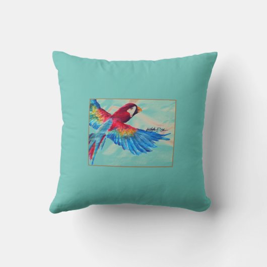 コンゴウインコ クッション (裏面)