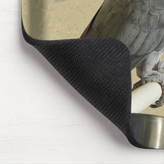 コンゴエレガントアフリカグレイ マウスパッド (コーナー)