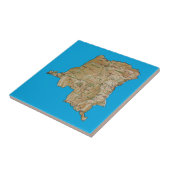 コンゴキンシャサの地図のタイル タイル (側面)