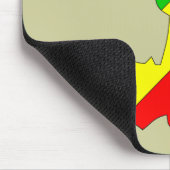 コンゴブラザヴィルの旗の地図 マウスパッド (コーナー)