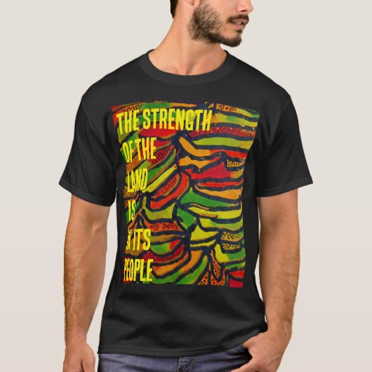 コンゴプリント大地の力 Tシャツ (正面)