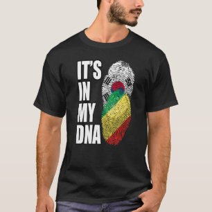 コンゴ共和国と韓国のミックスDNA Herita Tシャツ