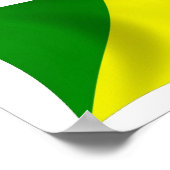コンゴ共和国の国旗ポスター印刷 ポスター (角)