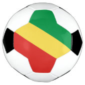コンゴ共和国の国旗 サッカーボール (回転)