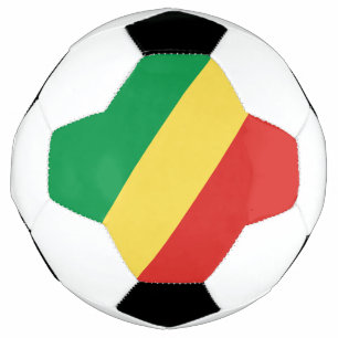 コンゴ共和国の国旗 サッカーボール