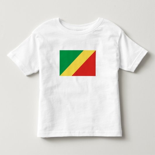 コンゴ共和国の国旗 トドラーTシャツ (正面)