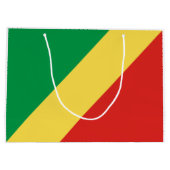 コンゴ共和国の国旗 ラージペーパーバッグ (裏面)