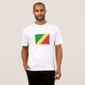 コンゴ共和国の国旗 Tシャツ (正面フル)