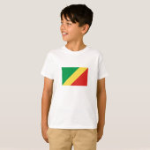 コンゴ共和国の国旗 Tシャツ (正面フル)