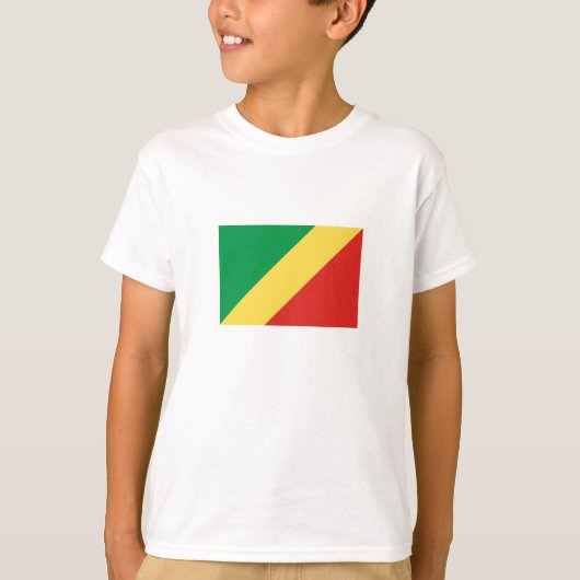 コンゴ共和国の国旗 Tシャツ (正面)