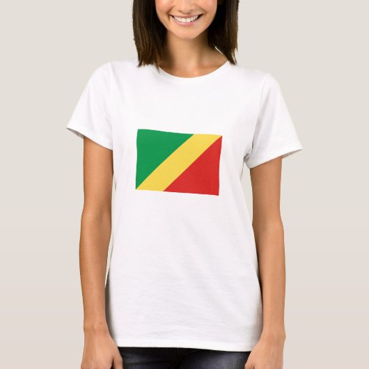コンゴ共和国の国旗 Tシャツ (正面)
