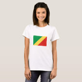 コンゴ共和国の国旗 Tシャツ (正面フル)