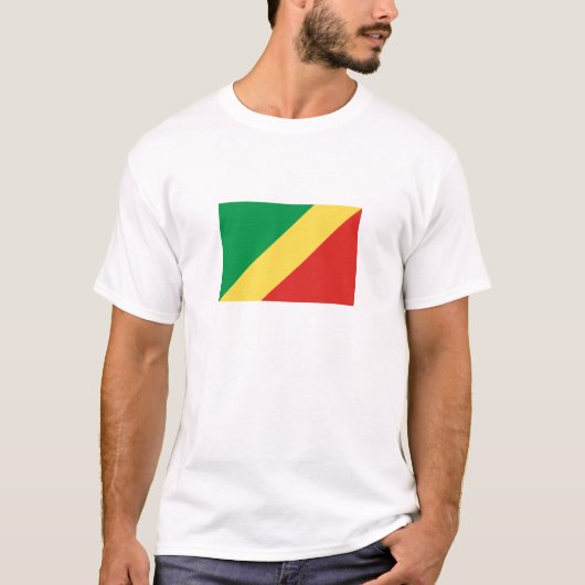 コンゴ共和国の国旗 Tシャツ (正面)