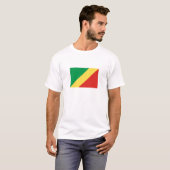 コンゴ共和国の国旗 Tシャツ (正面フル)