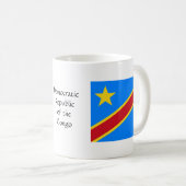 コンゴ共和国の旗のマグ コーヒーマグカップ (正面右)