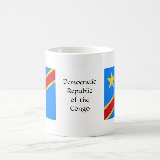 コンゴ共和国の旗のマグ コーヒーマグカップ (中央)
