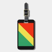 コンゴ共和国の荷物のラベル ラゲッジタグ (正面縦)