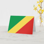 コンゴ共和国国旗 カード (黄色い花)