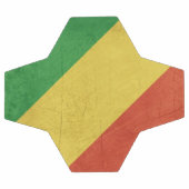 コンゴ共和国国旗 サッカーボール (フラット)