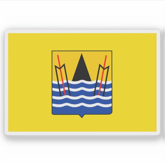 コンゴ共和国国旗 シール (正面)