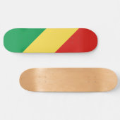 コンゴ共和国国旗 スケートボード (横)
