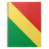 コンゴ共和国国旗 ノートブック (正面)