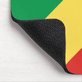 コンゴ共和国国旗 マウスパッド (コーナー)