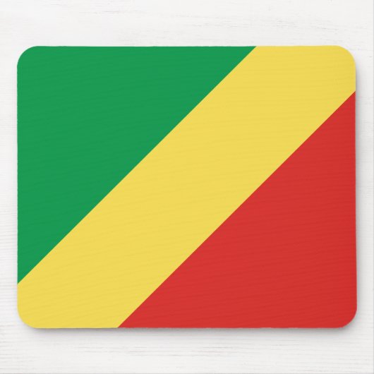 コンゴ共和国国旗 マウスパッド (正面)