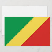 コンゴ共和国国旗 便箋 (正面/裏面)