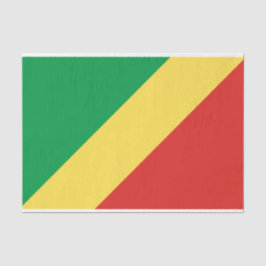 コンゴ共和国国旗 薄葉紙