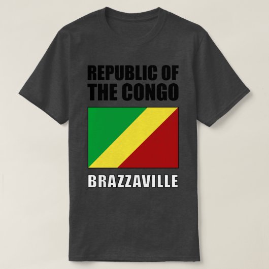 コンゴ共和国国旗 Tシャツ (デザイン正面)