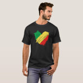コンゴ共和国国旗I love Congo in my DNA Congol Tシャツ (正面フル)