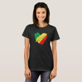 コンゴ共和国国旗I love Congo in my DNA Congol Tシャツ (正面フル)