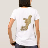 コンゴ共和国 フラグ+地図 Tシャツ (裏面)