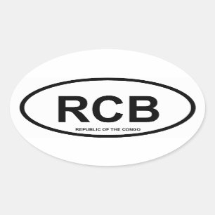コンゴ共和国「RCB」 楕円形シール