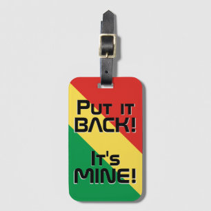 コンゴ国おもしろい旗 ラゲッジタグ