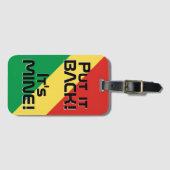 コンゴ国おもしろい旗 ラゲッジタグ (正面横)