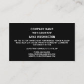 コンゴ国旗とコート・オブ・アームズ，コンゴ共和国 名刺 (裏面)