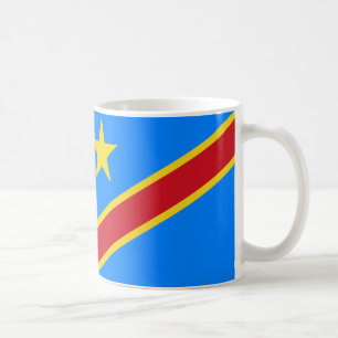 コンゴ国旗のセラミックマグカップ コーヒーマグカップ