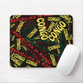 コンゴ国旗の色の楽しい共和国 マウスパッド (マウス)