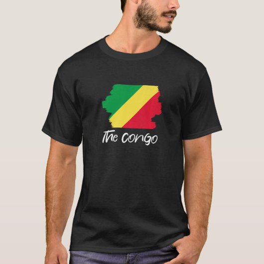 コンゴ国旗1 Tシャツ (正面)